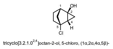 tricyclo[3.2.1.0^2,4]octan-2-ol, 5-chloro, (1α,2α,4α,5β)-