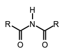 example amides (secondary amides - see imides))